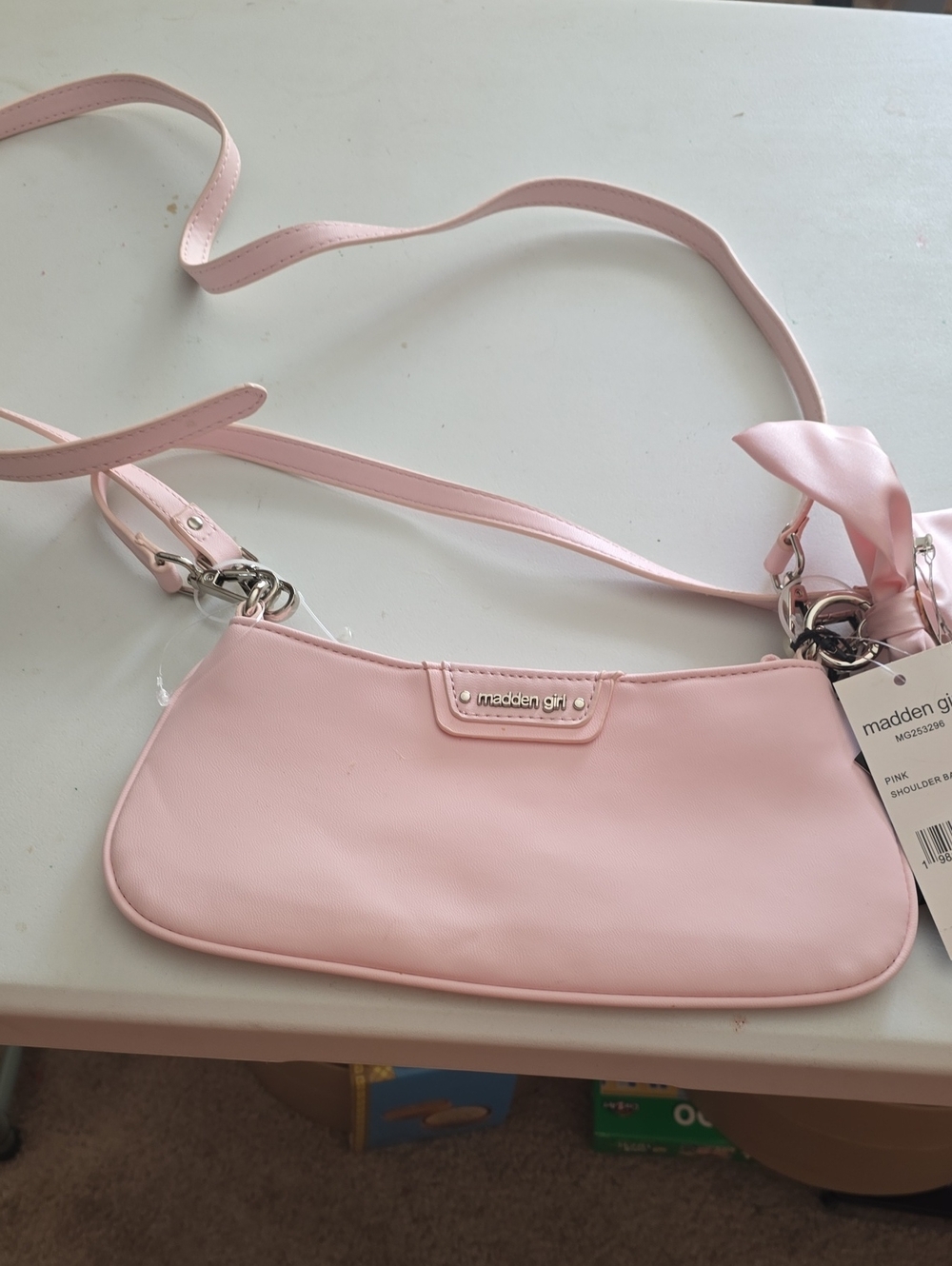 Madden Girl Blush Pink Shoulder Bag with Detachable Strap